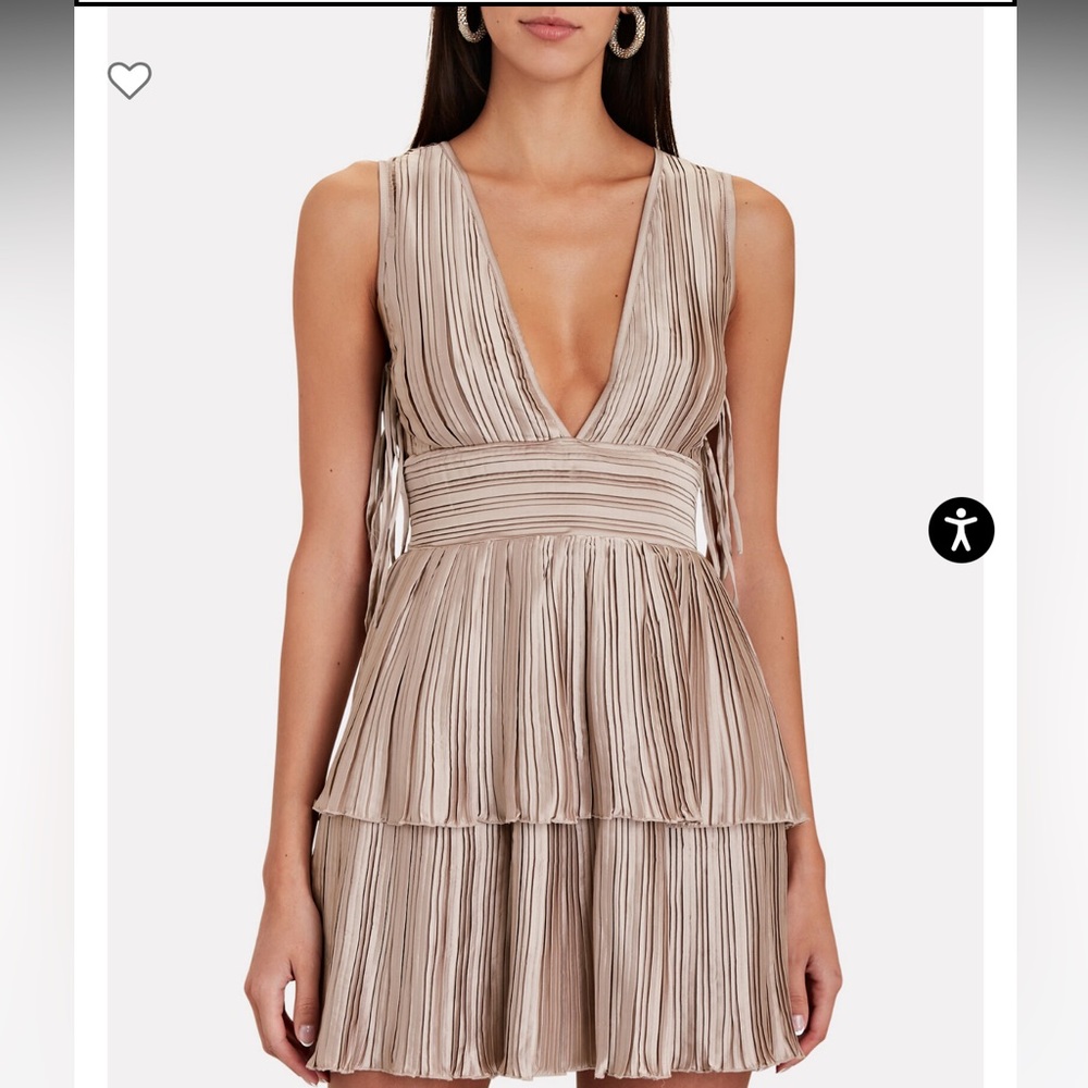 FINAL PRICE. NWT Rococo Sand Pleated Mini Dress
